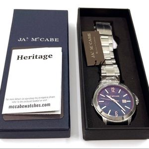 James McCabe Heritage Dress Racer Watch